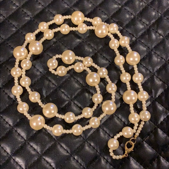 Torrid Faux Pearl Beaded Long Necklace
